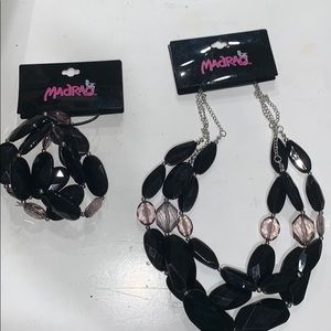 Necklace and matching bracelets